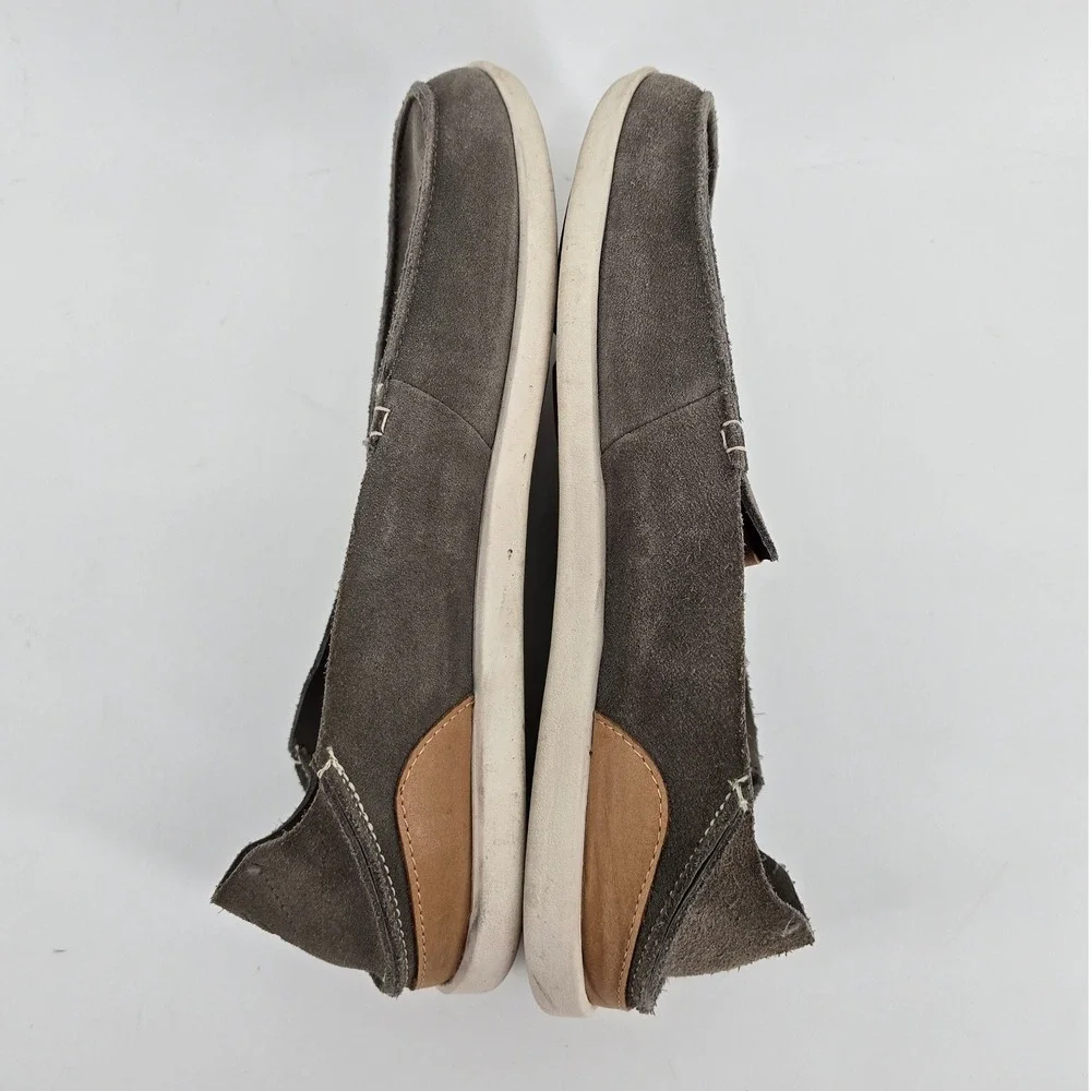 OluKai Nalukai Kala Slip On Mens 11 Grey Suede Loafers 10409-7B19
